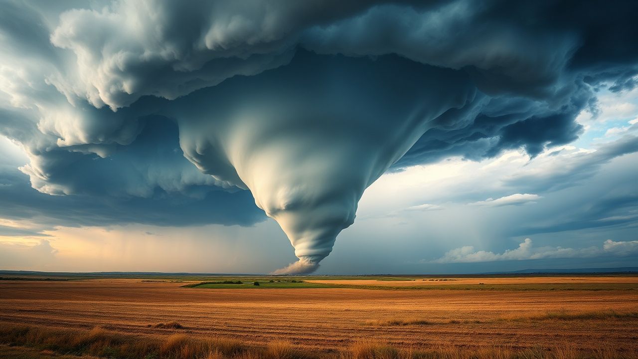Ornate Tornado Supercell Structure Drama