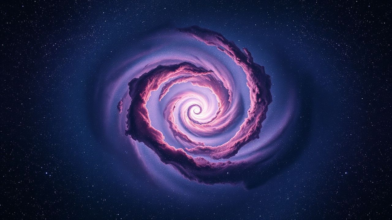 Stellar Spiral Galaxy Arm Panorama