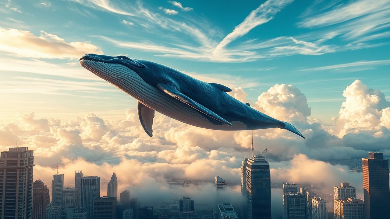 Legendary Whale Flying City