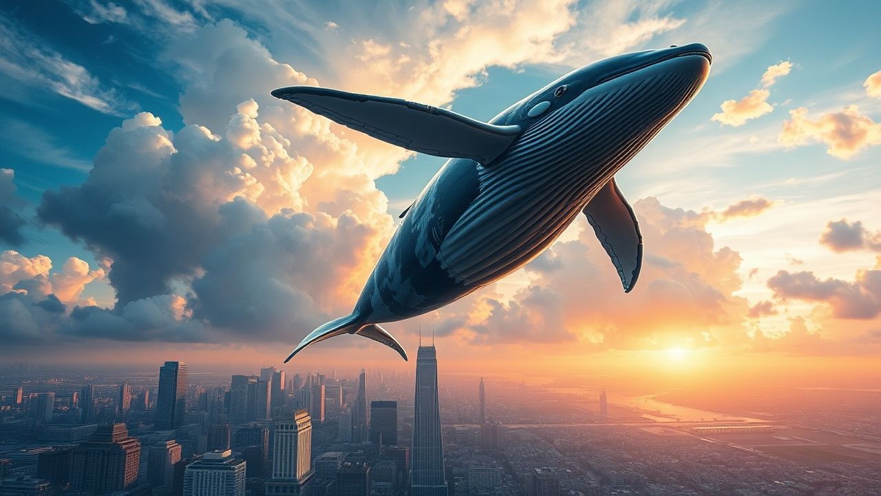 Tranquil Whale Flying City