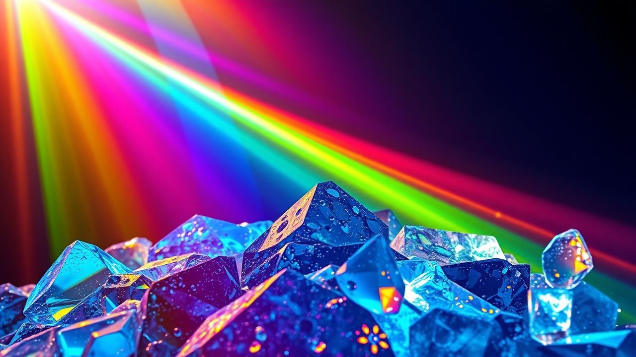 Extraordinary Prismatic Light Rainbow Crystal