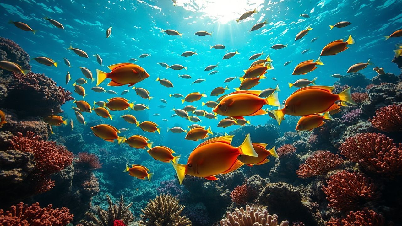 Stunning Coral Reef Vibrant