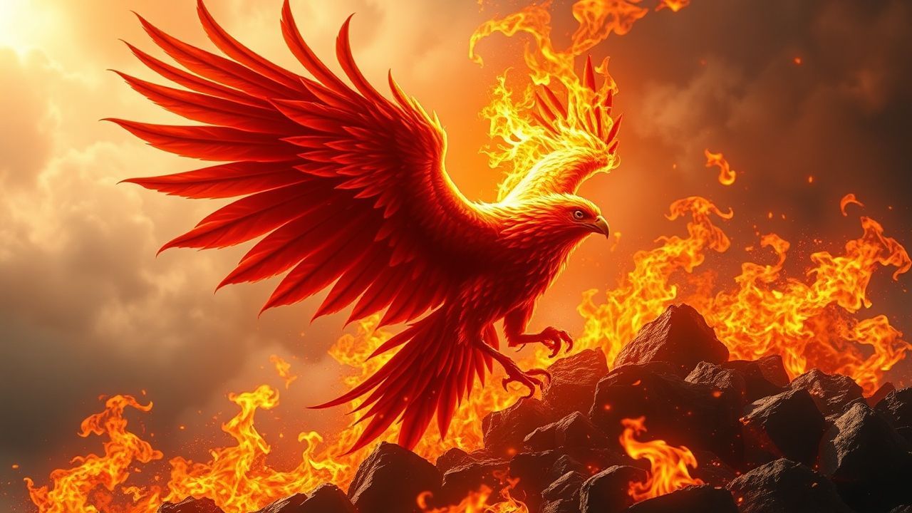 Dreamlike Phoenix Rising Ashes Magic