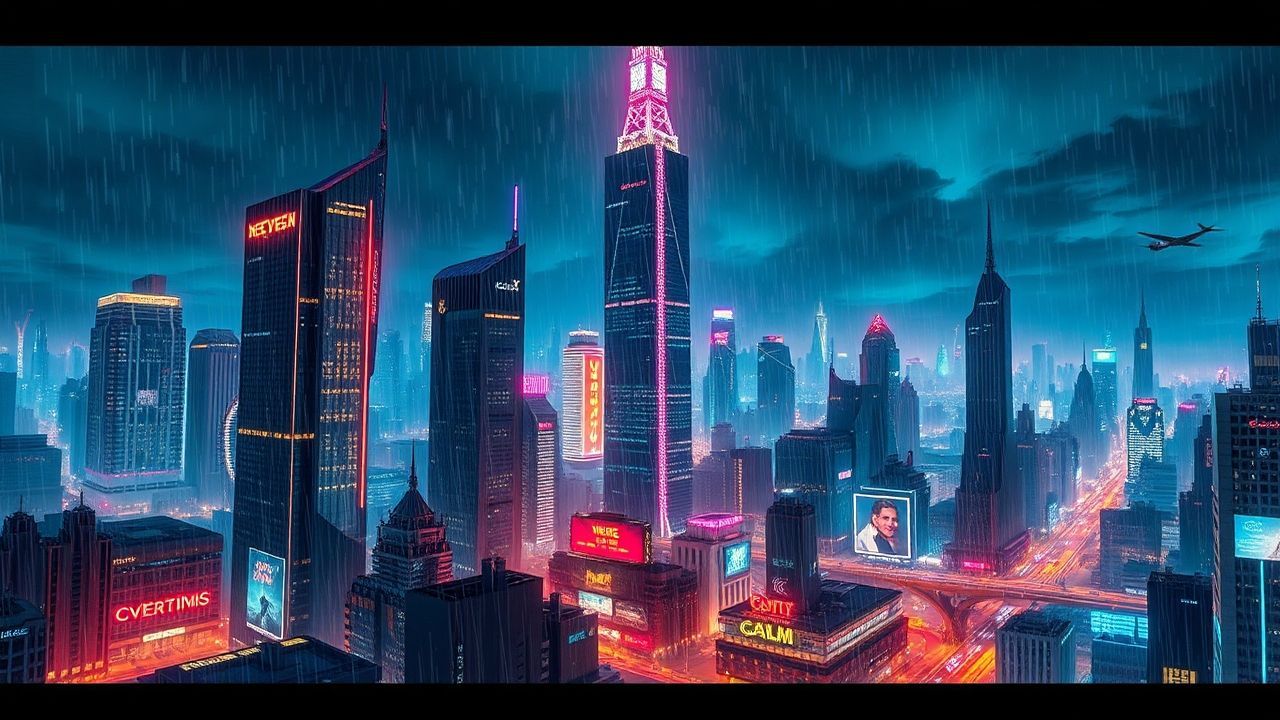 Magnificent Cyberpunk Megacity Endless Neon Dreams