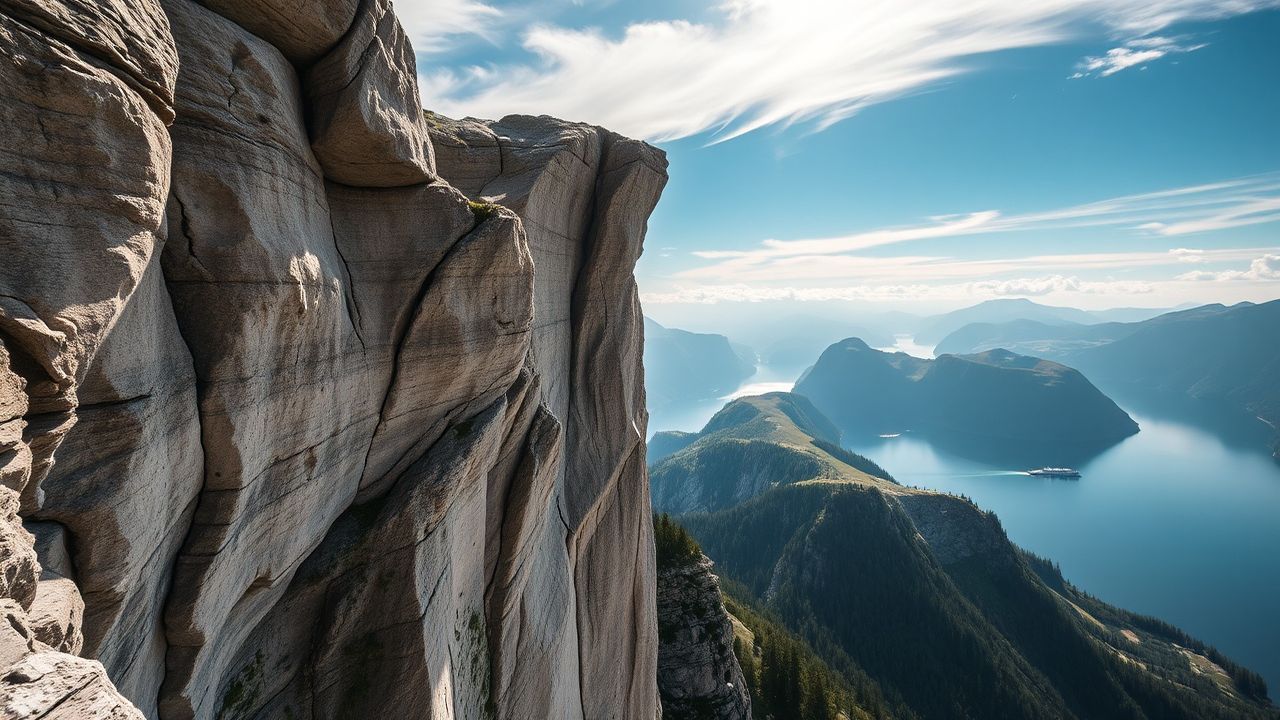Verdant Norway Trolltunga Cliff Drama