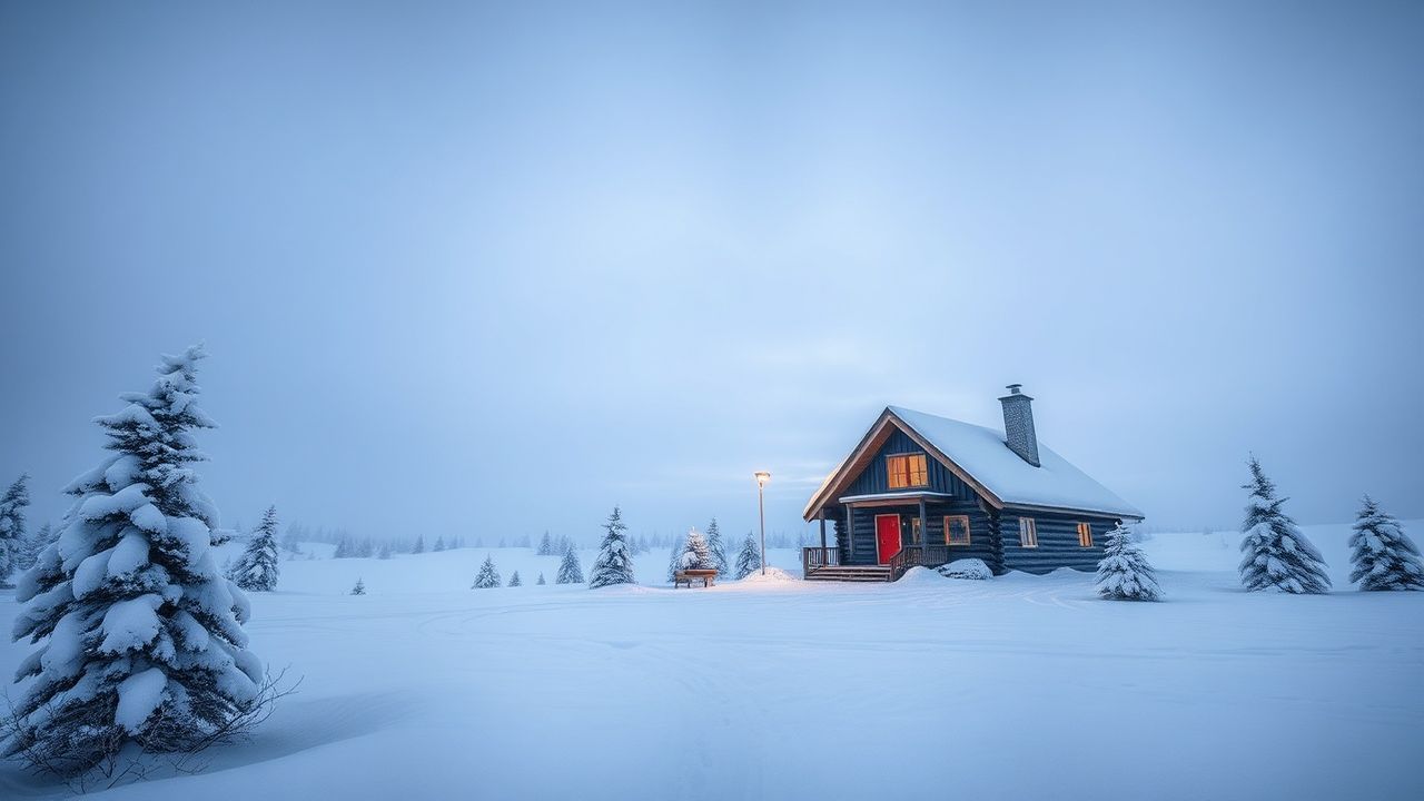 Spectacular Nordic Cabin Isolation in Winter