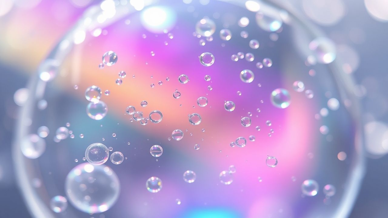 Luminous Soap Bubble Interference