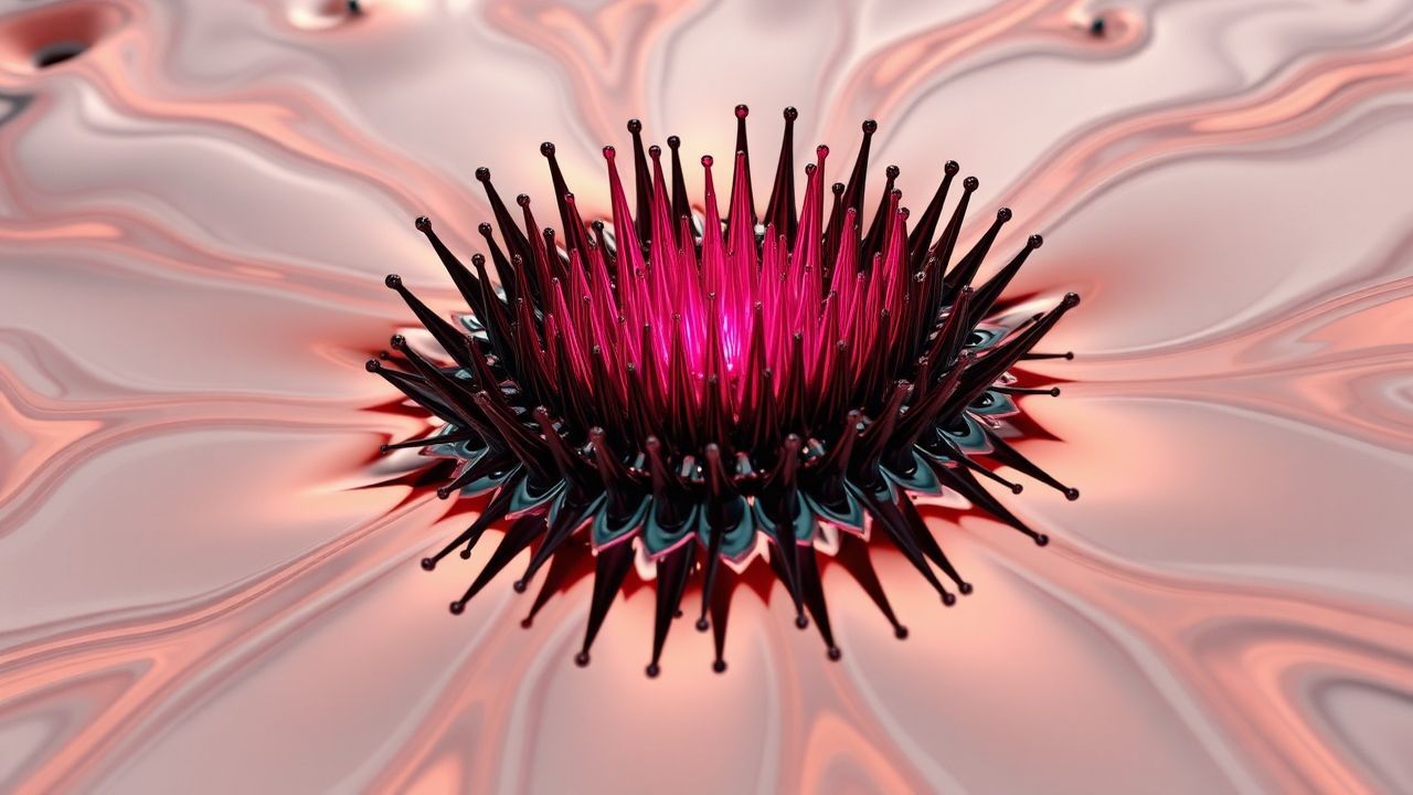 Striking Ferrofluid Spikes Glossy