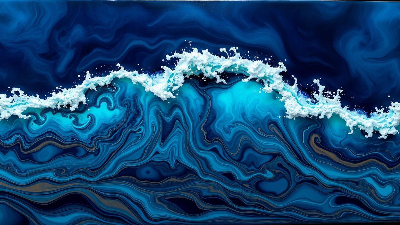 Lush Resin Art Ocean
