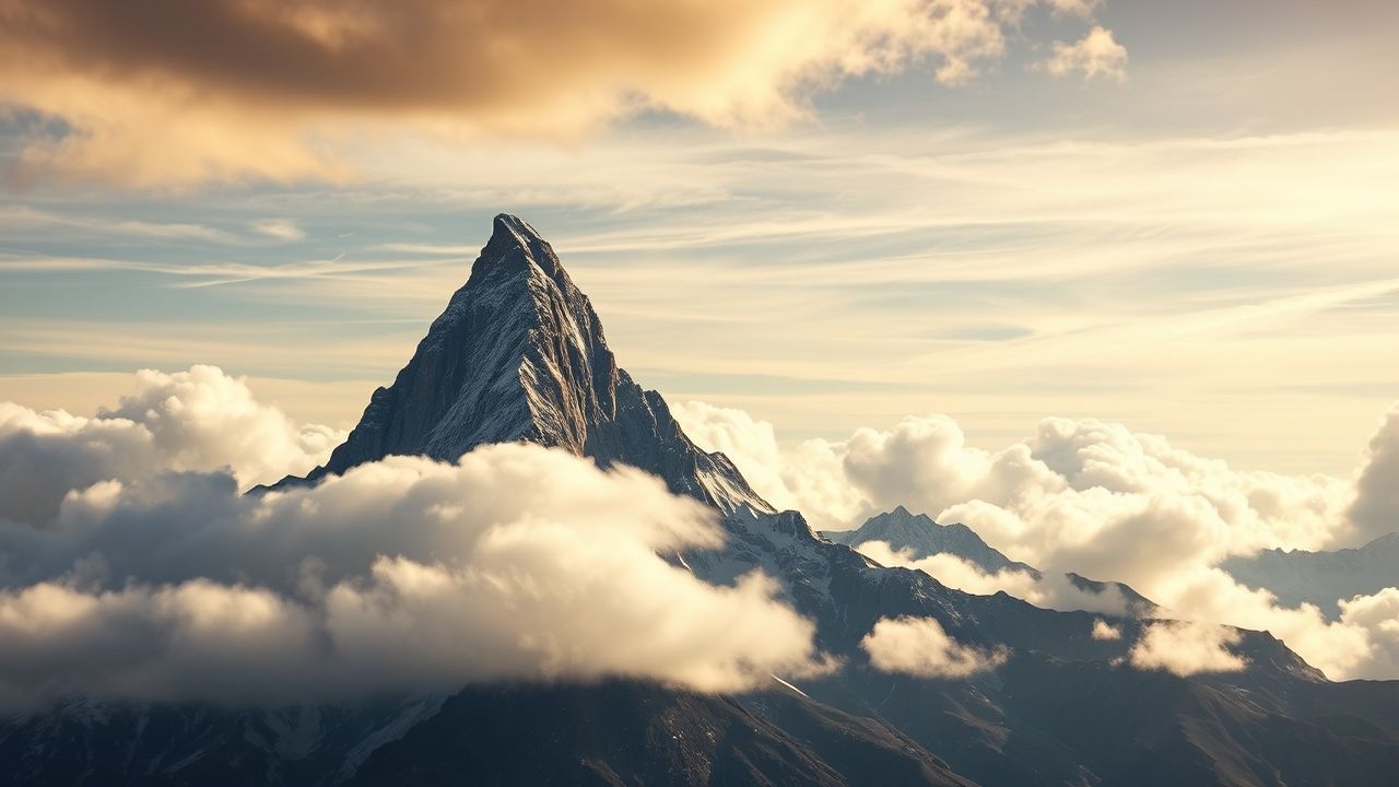 Alluring Matterhorn Pyramid Peak Drama