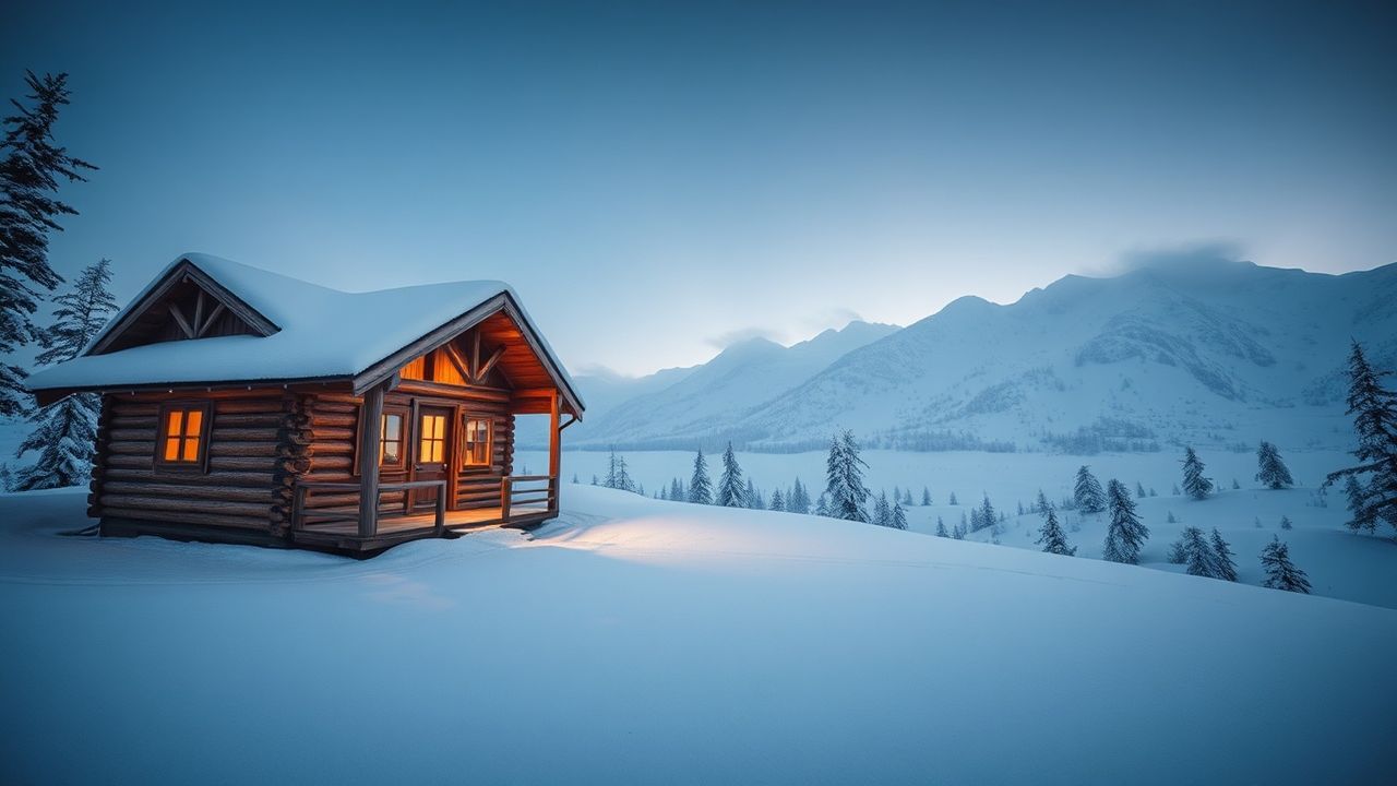 Wondrous Nordic Cabin Isolation in Winter