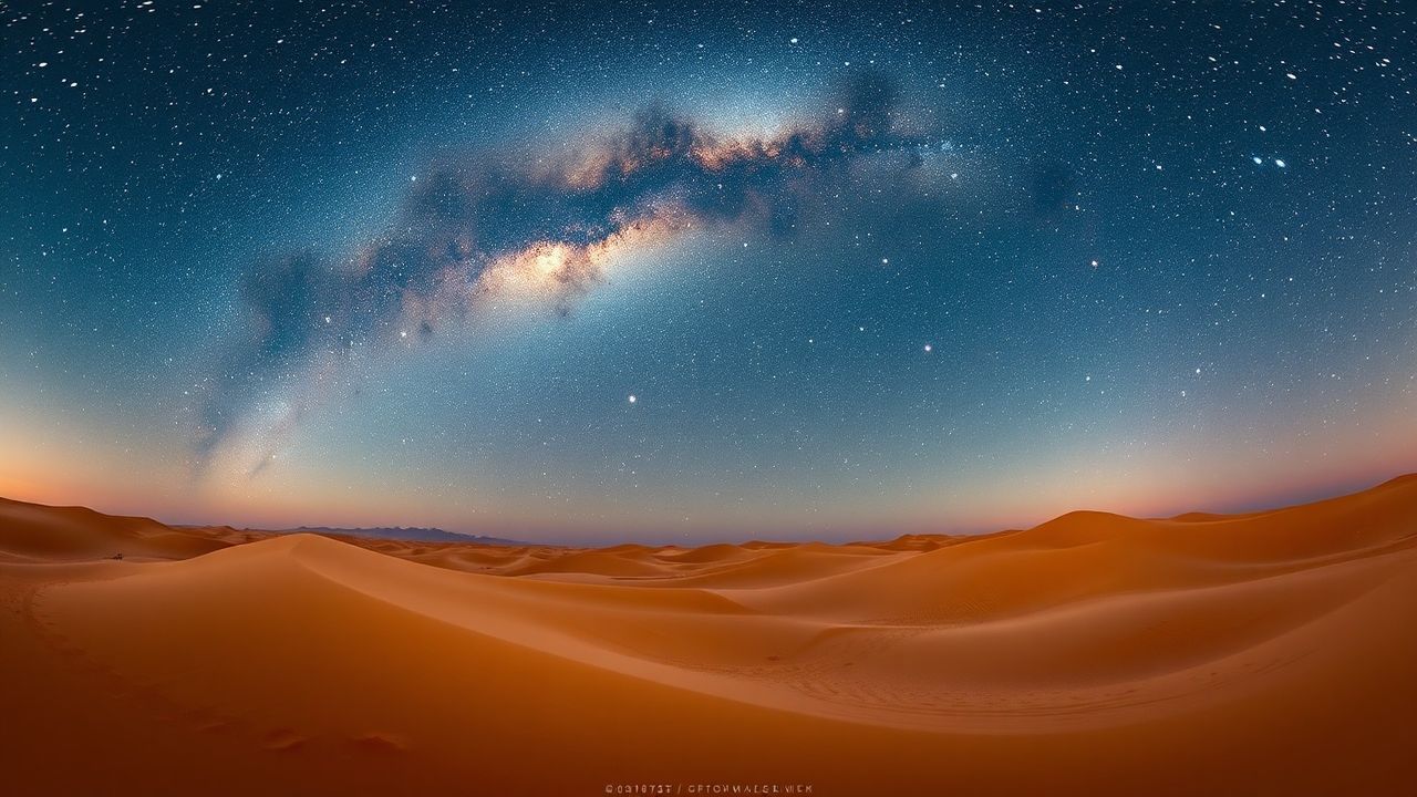 Exquisite Desert Milky Way by Night