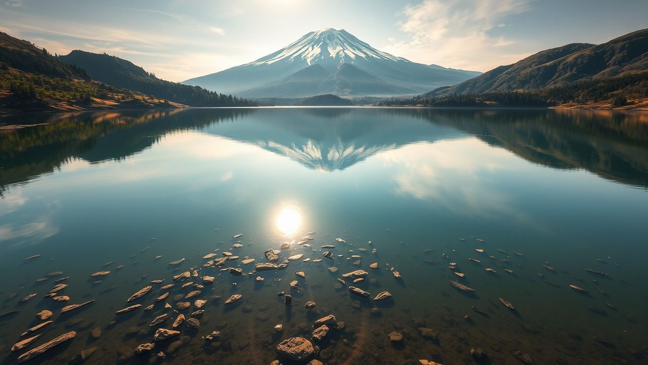 Stellar Mt. Fuji Mount Lakes Reflections
