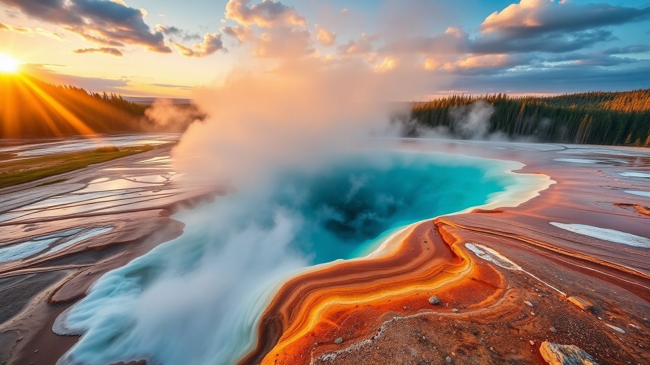 Fierce Grand Prismatic Rainbow in Spring