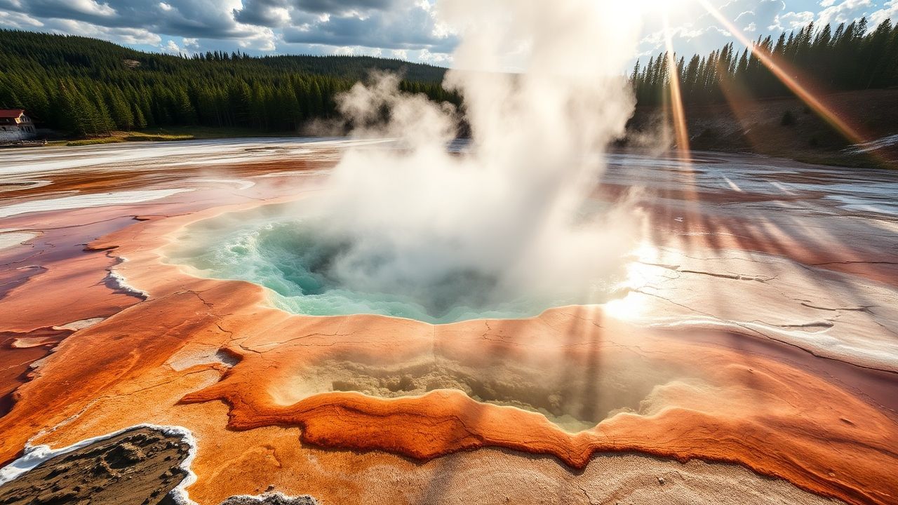 Captivating Grand Prismatic Rainbow in Spring