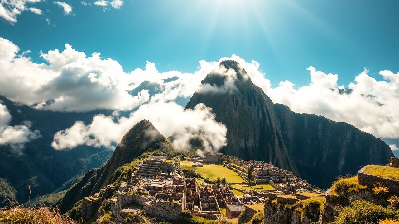Splendid Machu Picchu Picchu Clouds