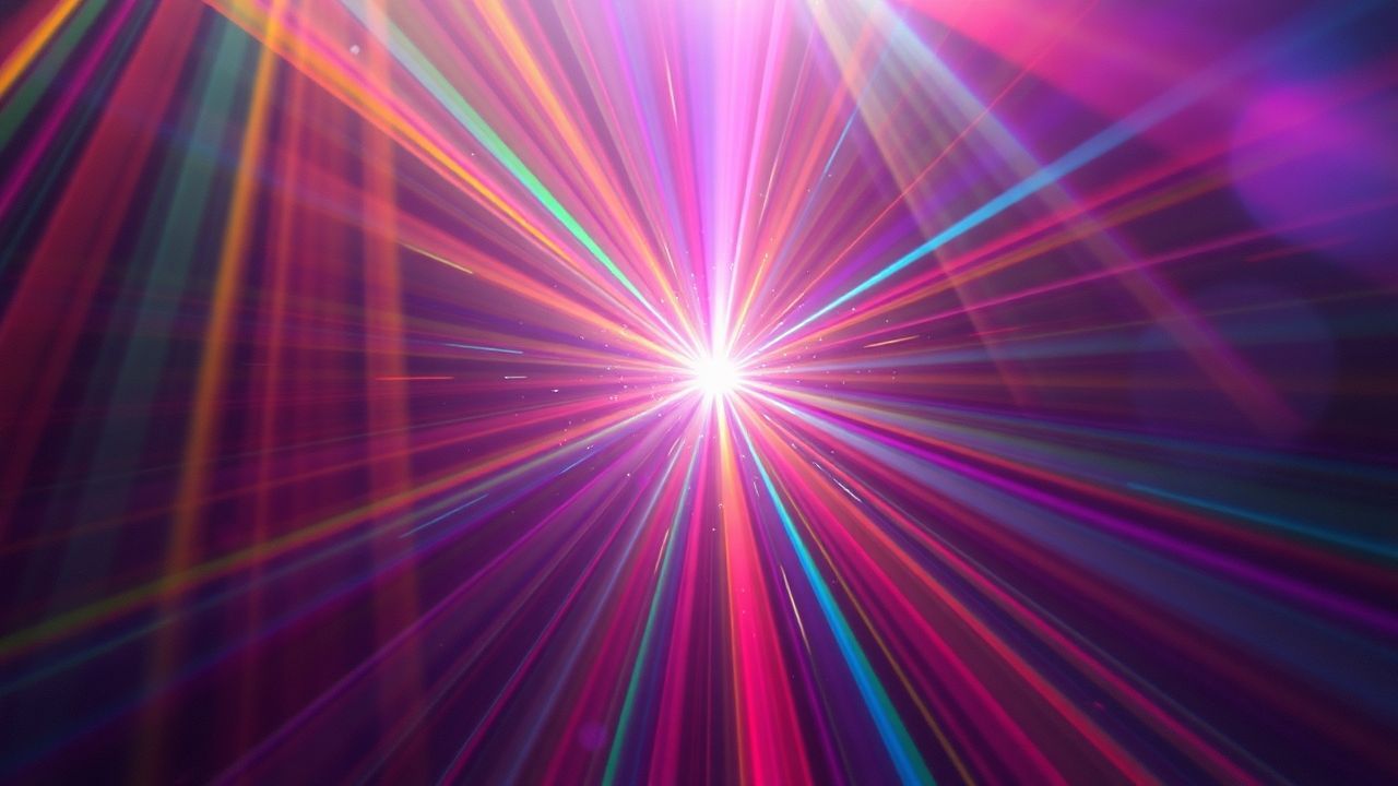 Awe-Inspiring Prismatic Light Rainbow Crystal