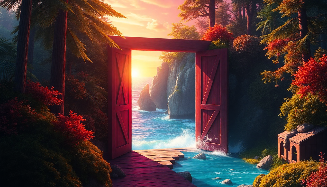 Phenomenal Door Ocean Opening