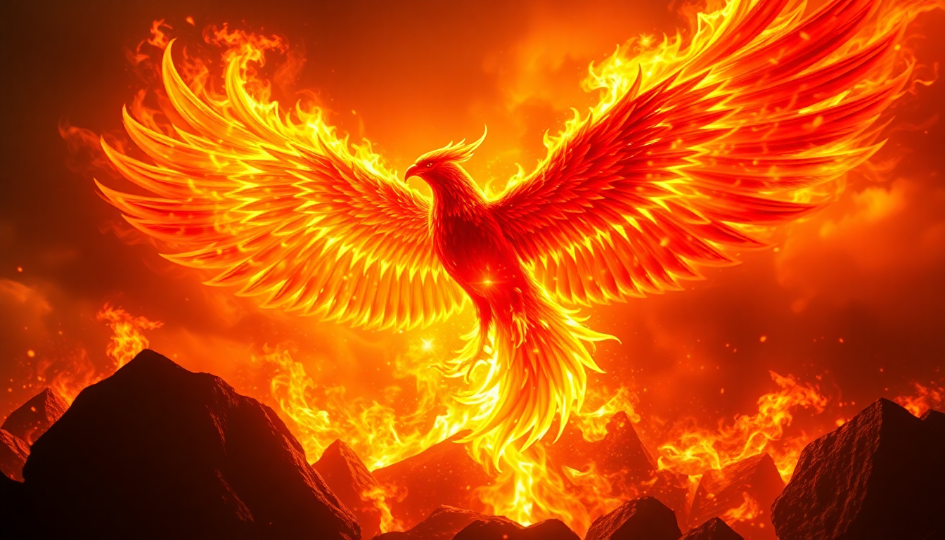 Tranquil Phoenix Rising Ashes Magic