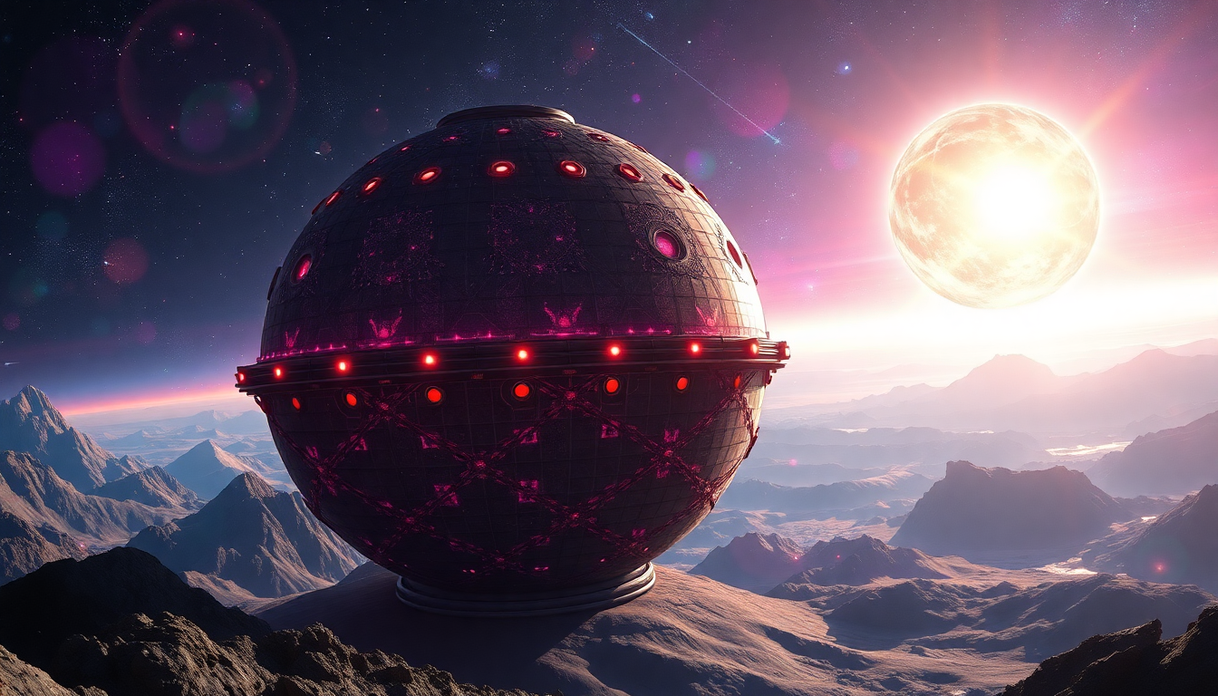 Brilliant Dyson Sphere Megastructure