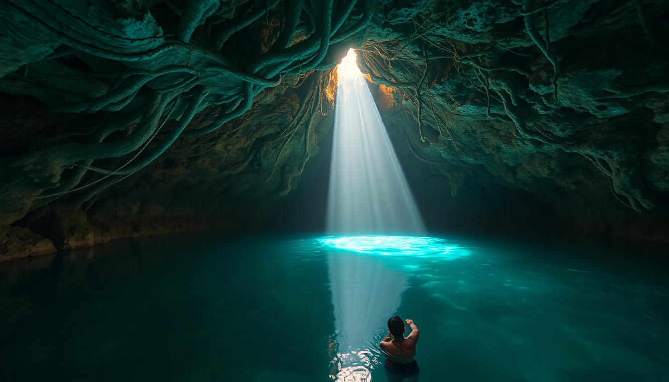Phenomenal Mexico Cenote Clear Crystal