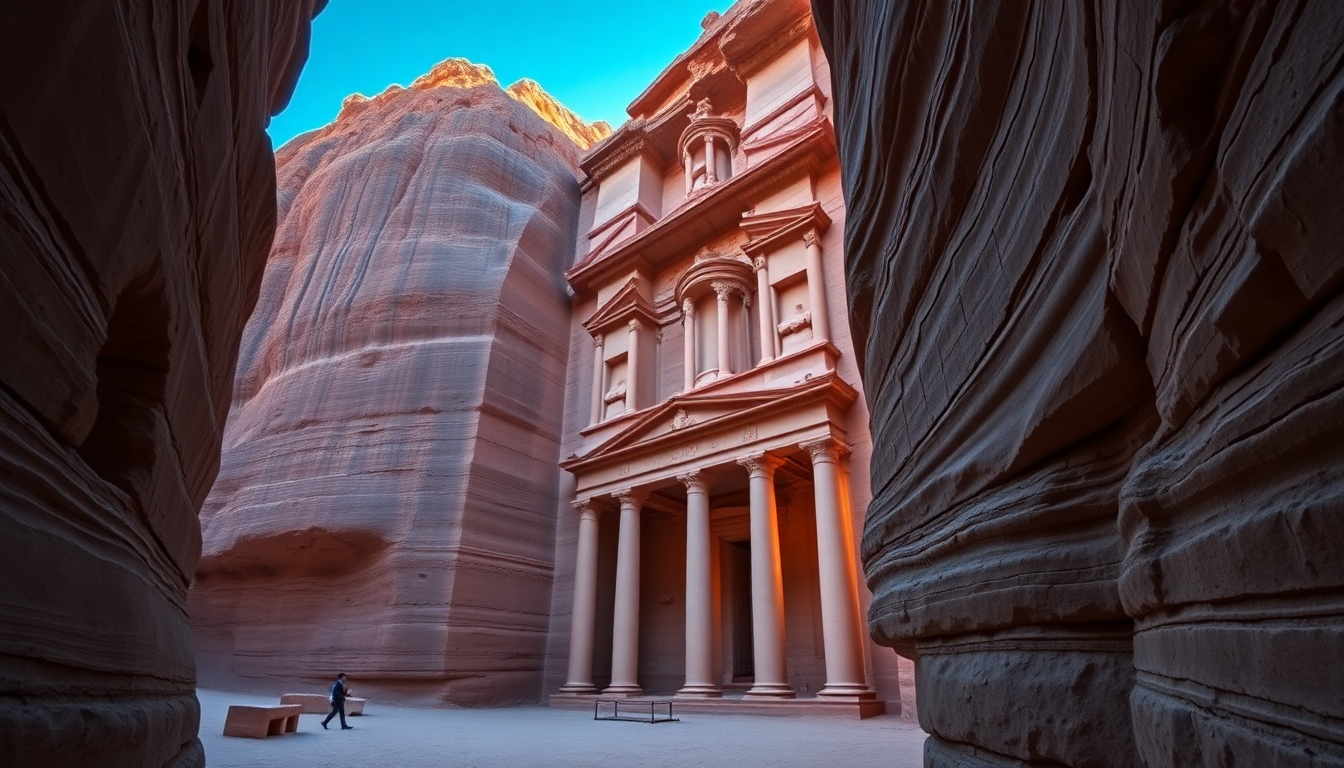Splendid Petra Treasury Carved Ruins