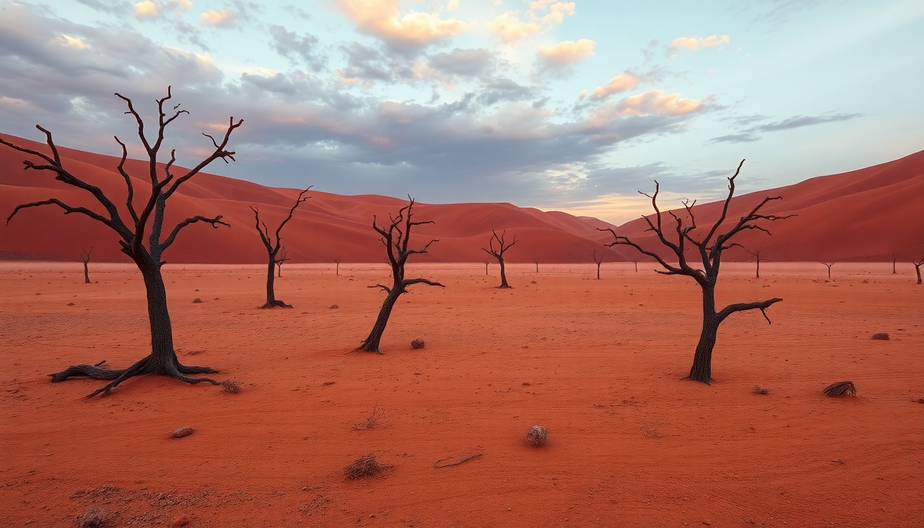 Sweeping Namib Dead Vlei