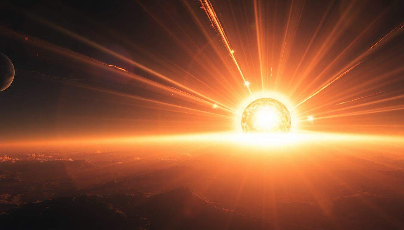 Stunning Solar Flare Erupting