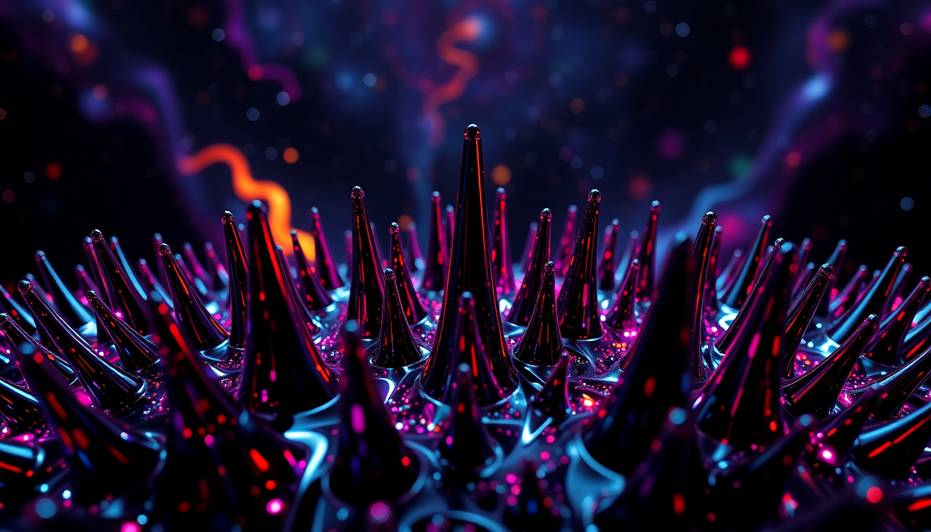 Arcane Ferrofluid Spikes Glossy