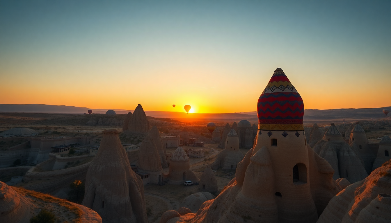 Verdant Cappadocia Turkey Fairy at Sunrise