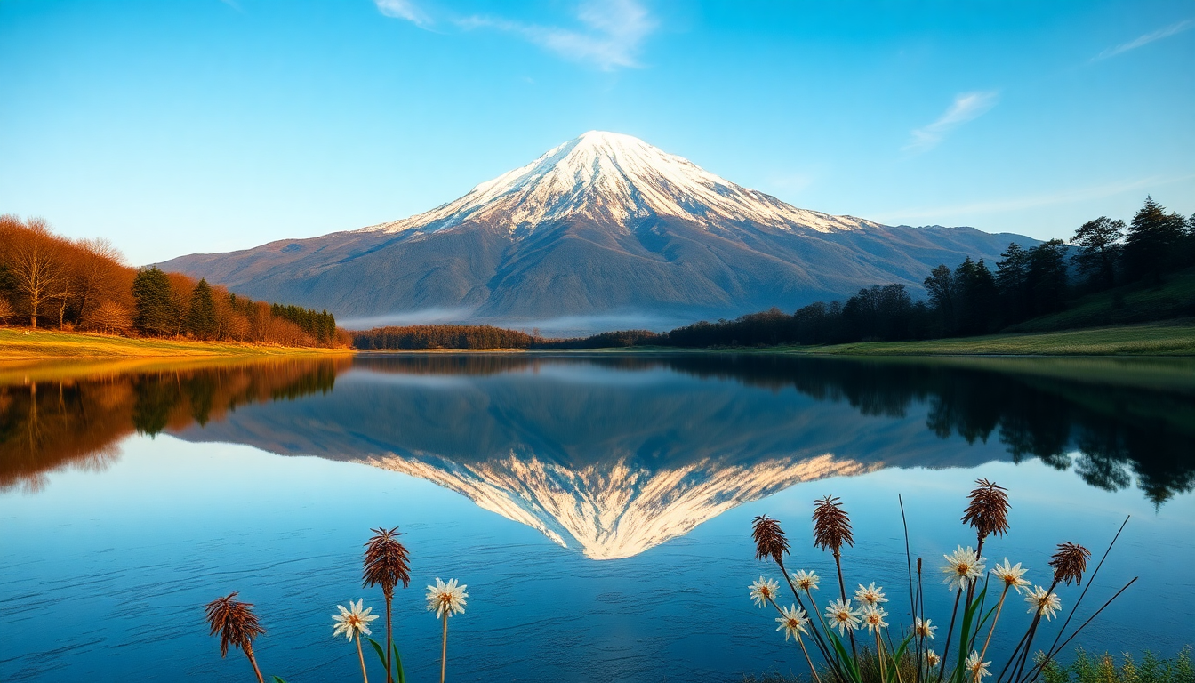 Arcane Mt. Fuji Mount Lakes Reflections