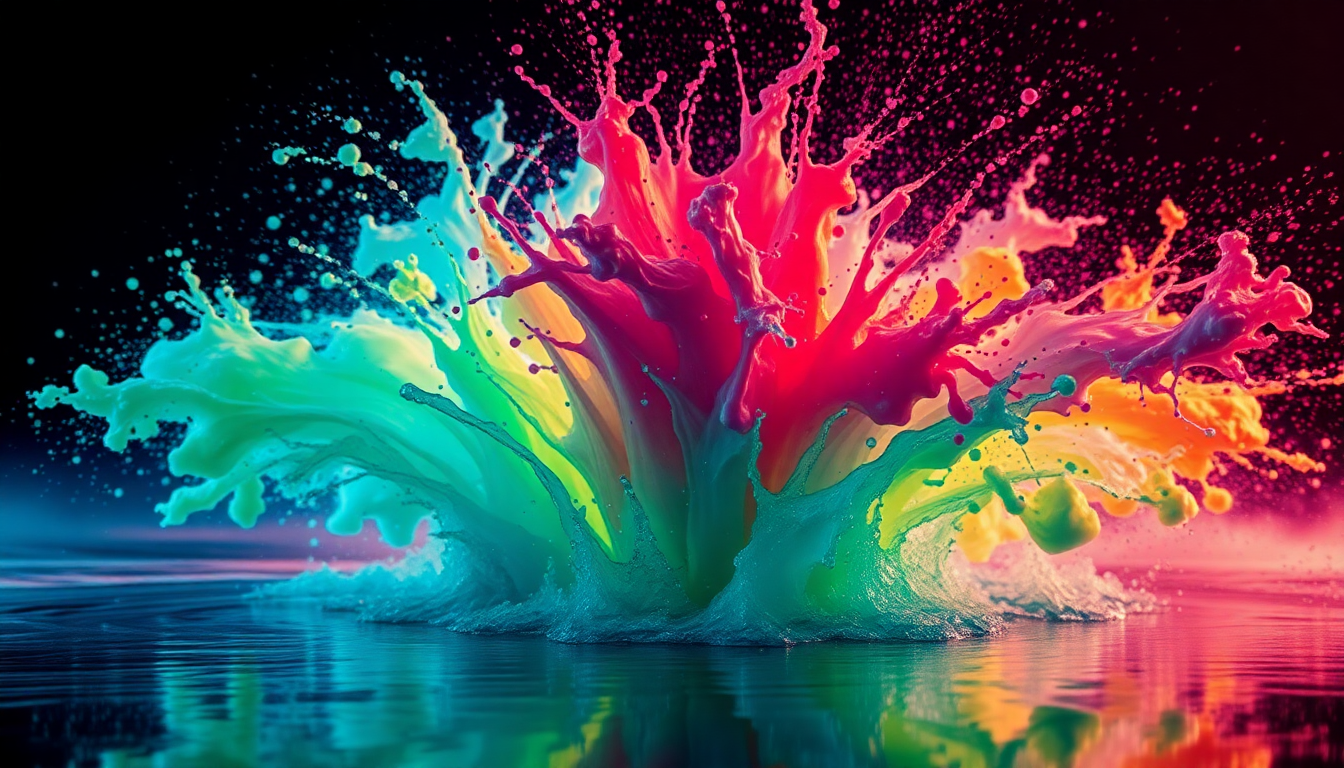 Remarkable Paint Explosion Freeze