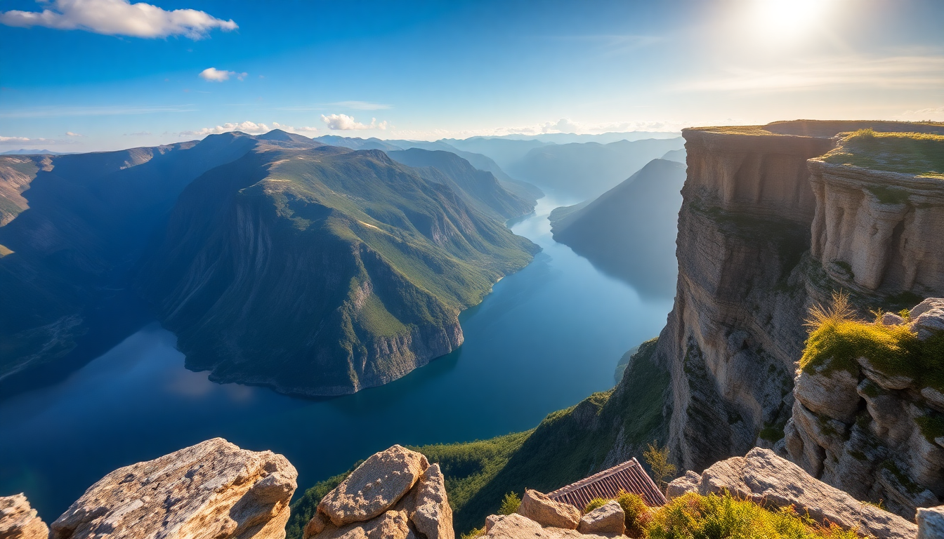 Cosmic Norway Trolltunga Cliff Drama