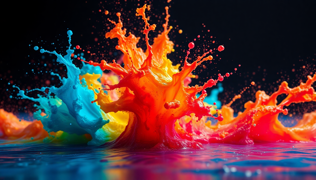 Glorious Paint Explosion Freeze