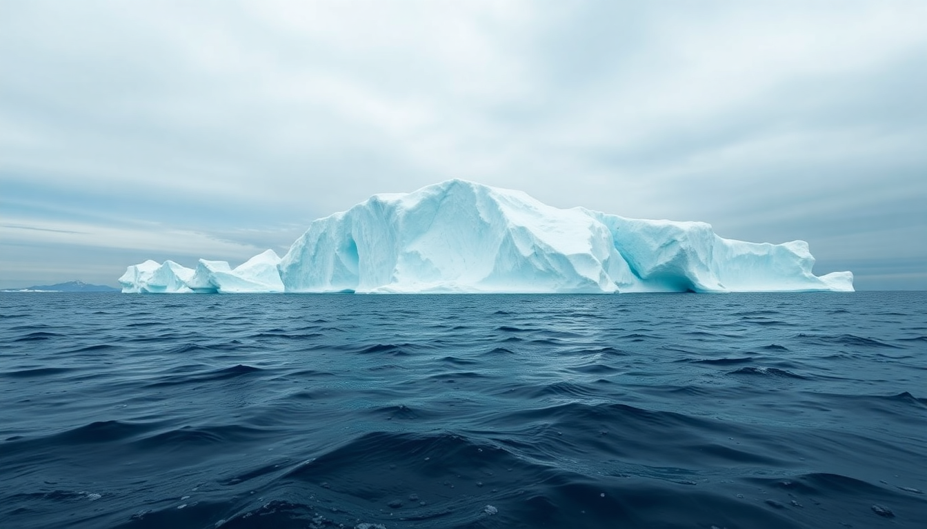 Arcane Iceberg Sculpture Floating