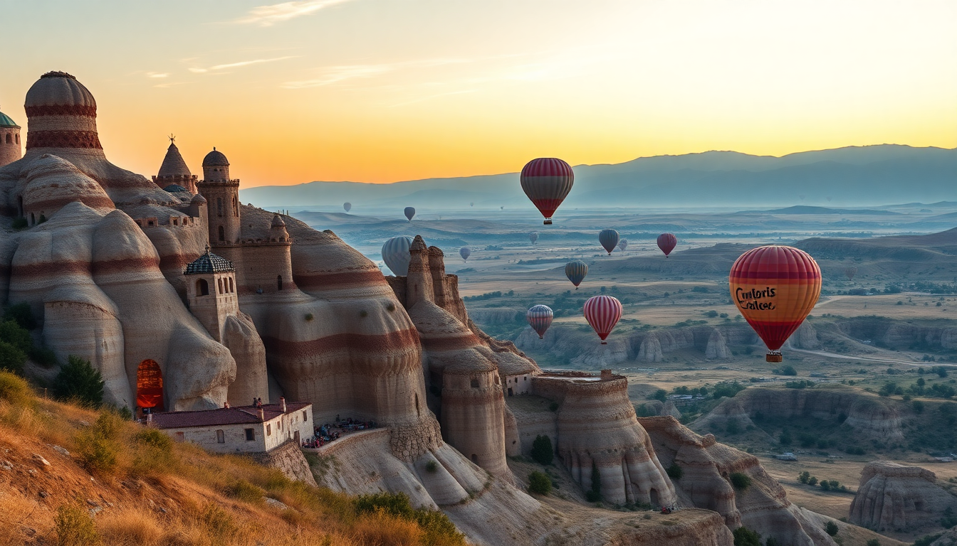 Ornate Cappadocia Turkey Fairy at Sunrise