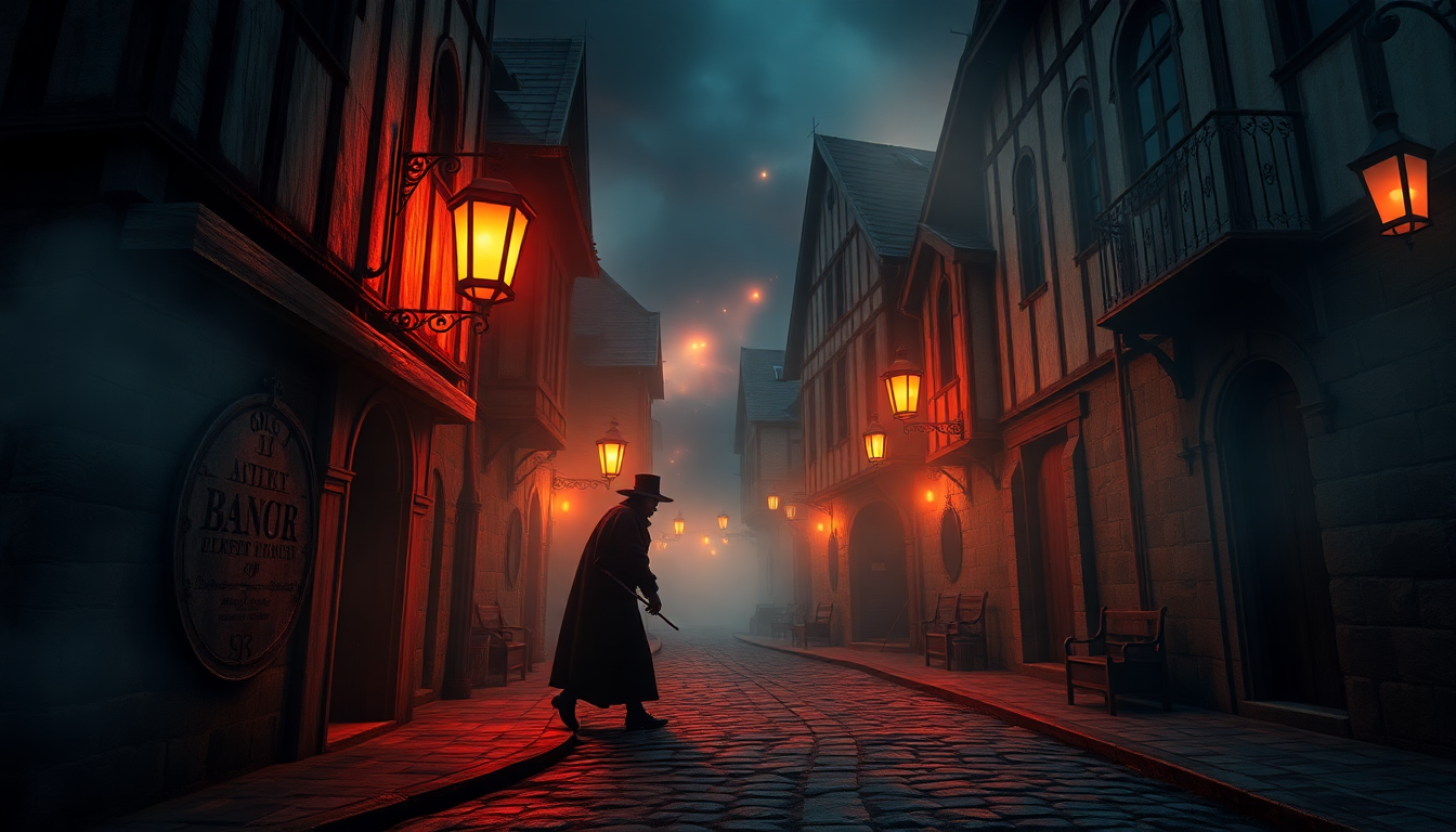 Serene Plague Doctor Medieval in the Mist