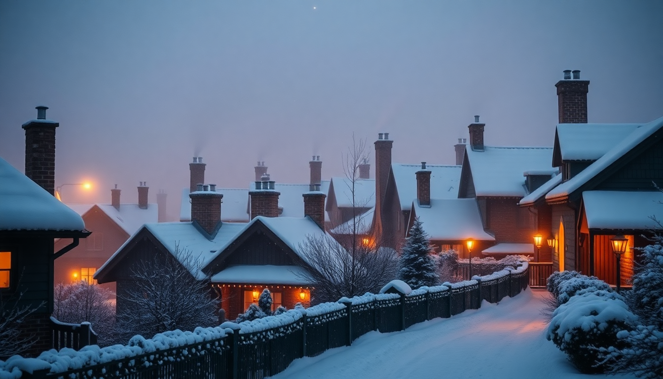 Mesmerizing Village First Cozy in Winter