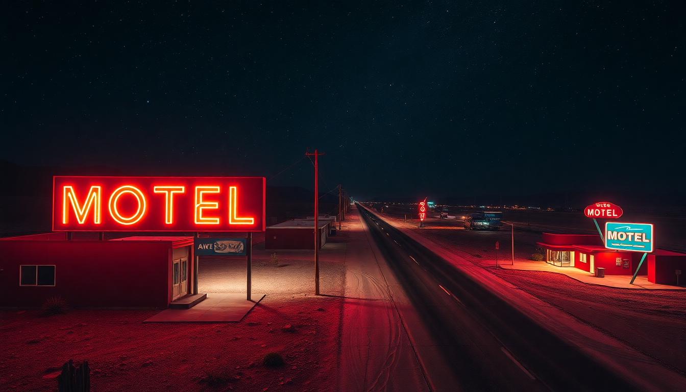Phenomenal Motel Sign Vacancy Neon Dreams