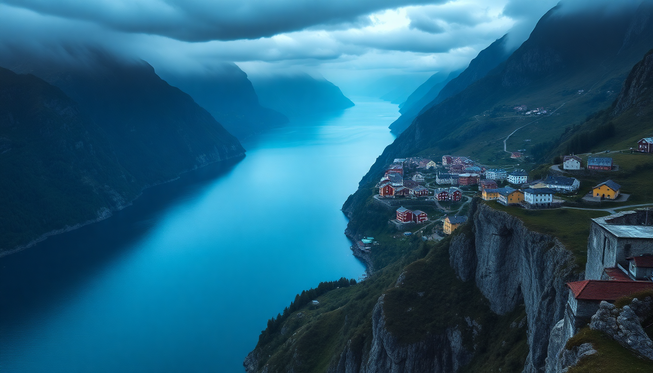 Phenomenal Norway Fjord Cliffs Drama