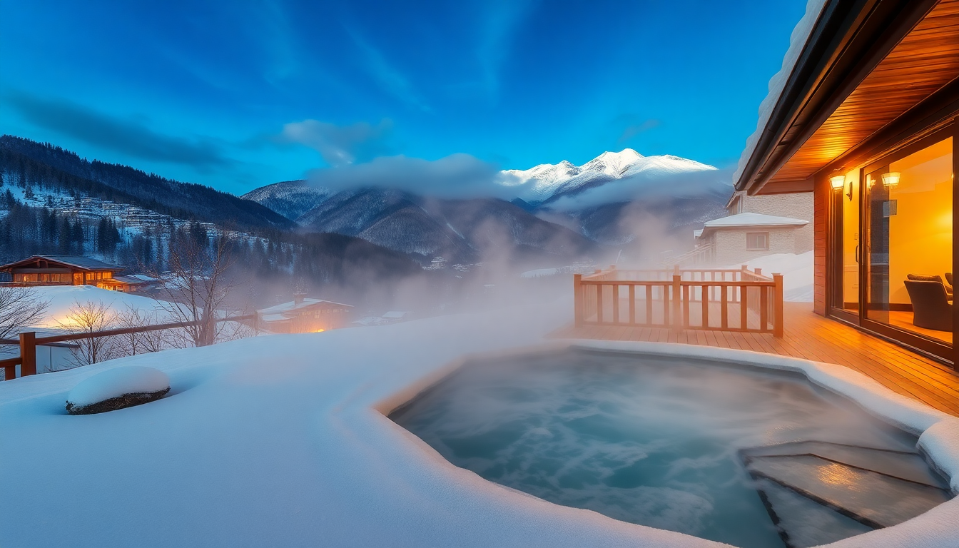 Remarkable Onsen Hot Outdoor in Spring