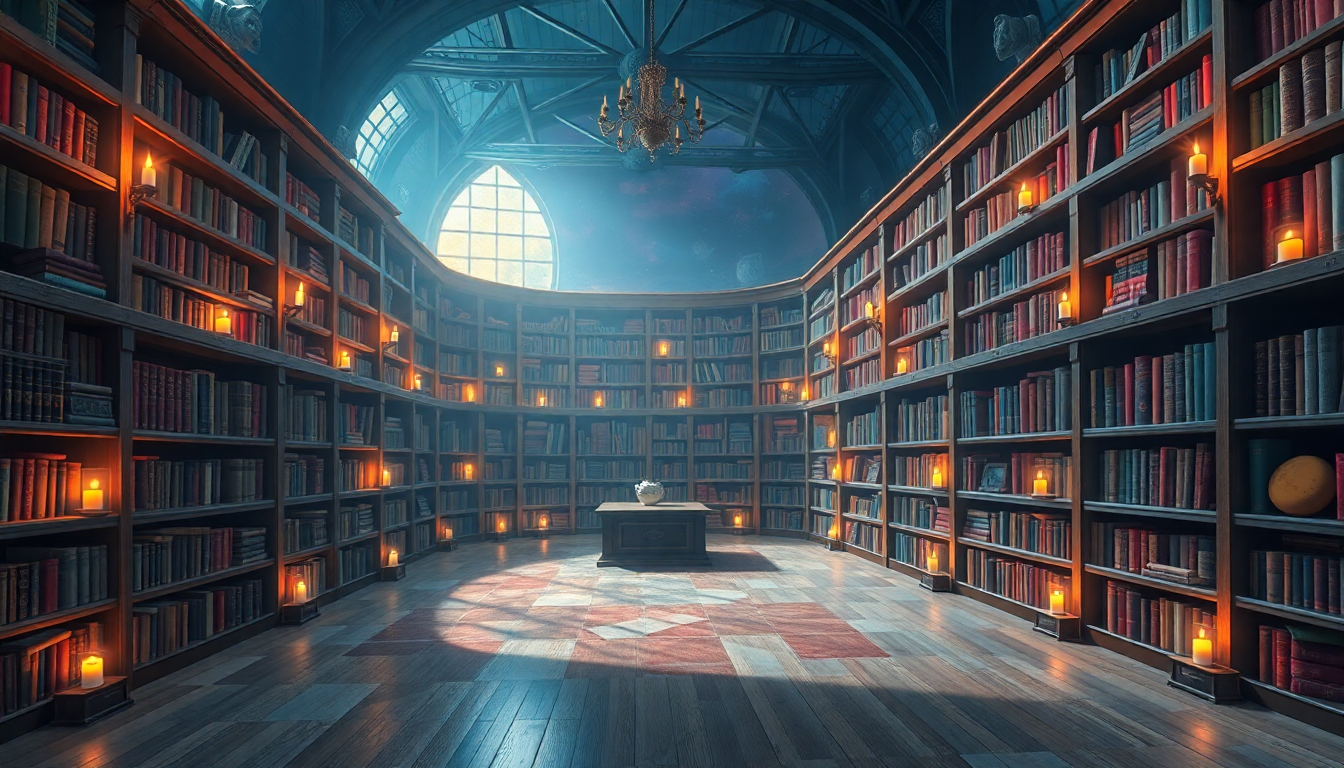 Celestial Enchanted Library Infinite Panorama