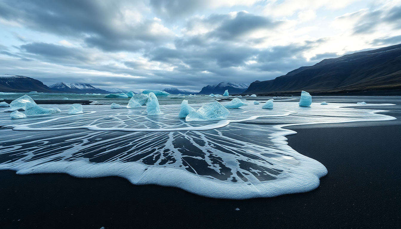 Lustrous Iceland Diamond Beach