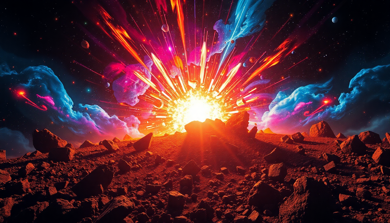 Immense Supernova Explosion Shockwave