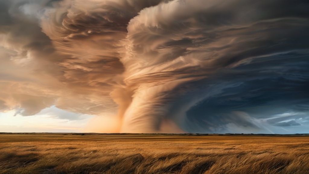 Fierce Tornado Supercell Structure Drama