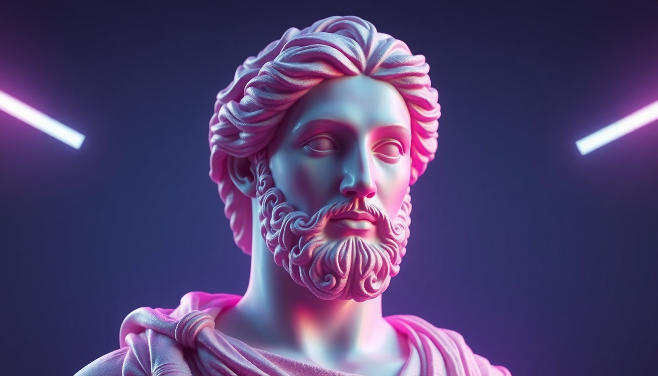 Serene Greek Statue Glitch