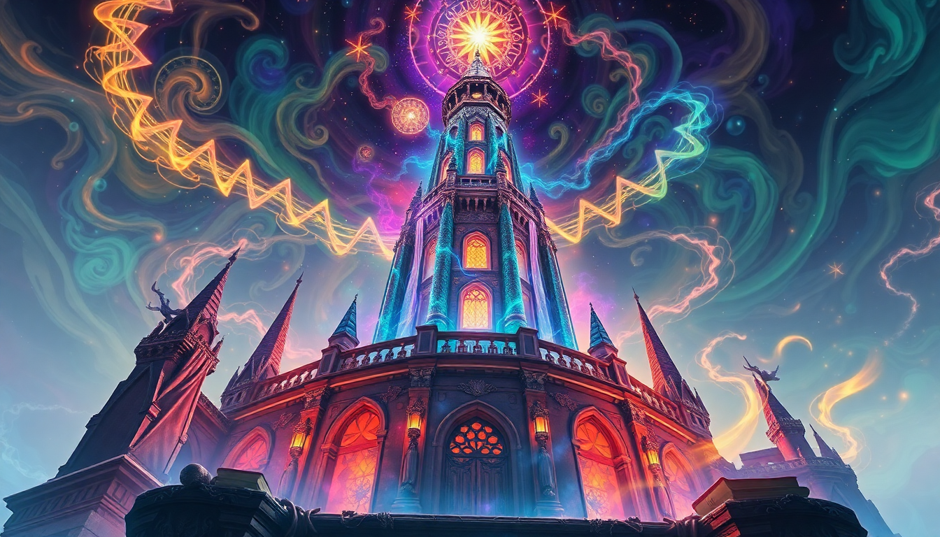 Enchanted Wizard Tower Energy Magic