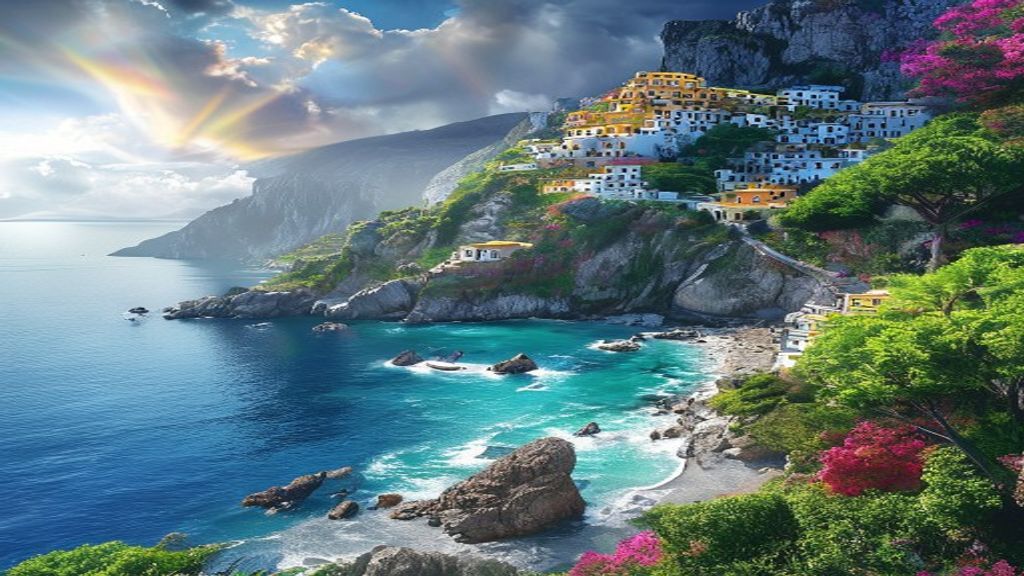 Charming Amalfi Coast Coast Colorful Drama