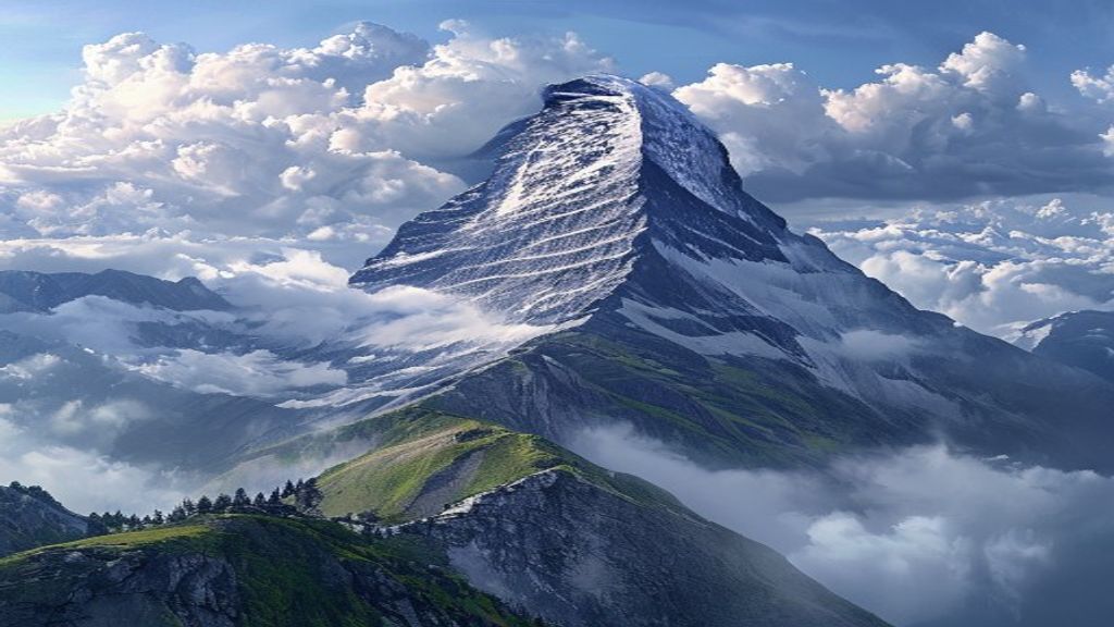 Delicate Matterhorn Pyramid Peak Drama