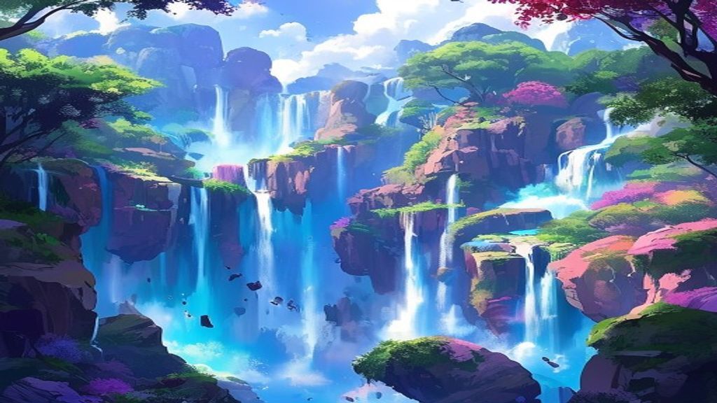 Brilliant Fantasy Landscape Floating Magic
